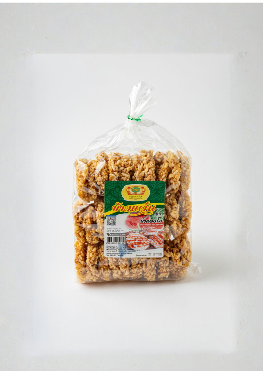Khao Taen Watermelon Glazed Rice Cracker