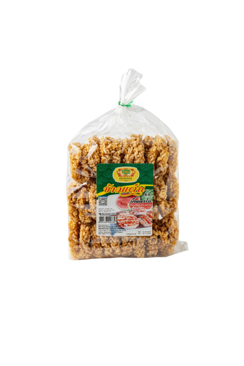 Khao Taen Watermelon Glazed Rice Cracker