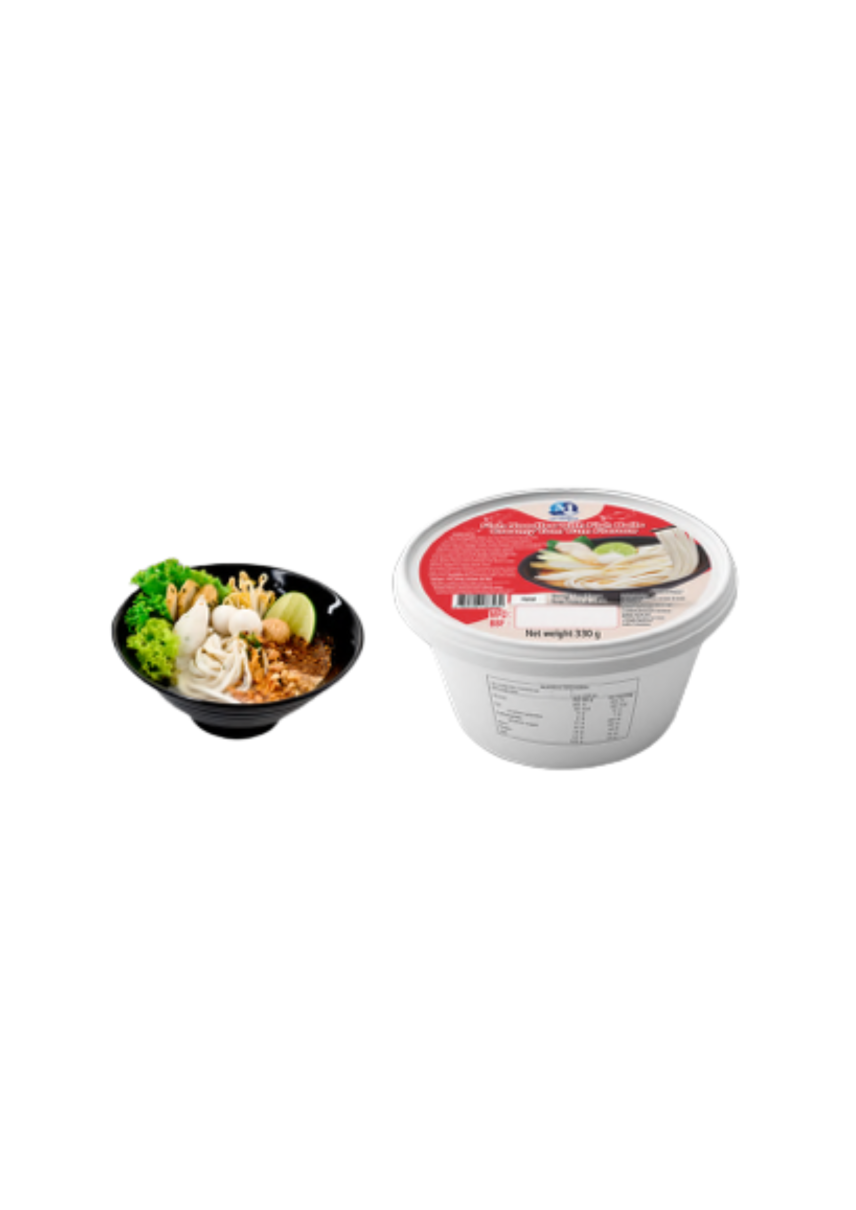 Fish Ball Noodles in Creamy Tom Yum Soup